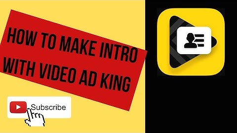 How to make intro. How to make intro  wite video ad king. How to make intro into for YouTube.