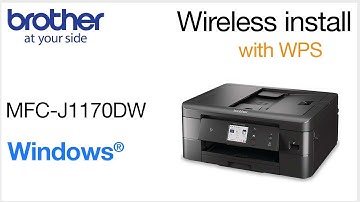MFCJ1170DW set up wireless with WPS - Windows