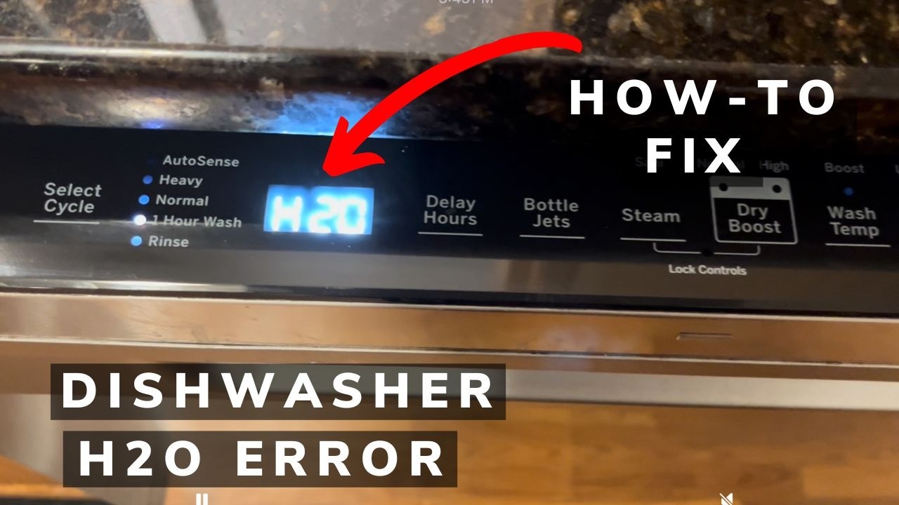 GE/Hotpoint Dishwasher H20 Error Fix