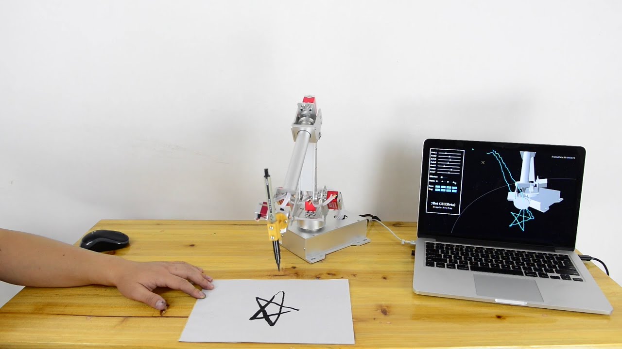 7bot Robot Arm Gui Demo Drawing Youtube