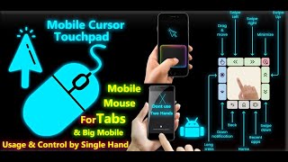 Mouse Cursor Mobile Touchpad - One Handed Mode - Mobile Mouse - Touchpad for Big Phone Tab screenshot 3