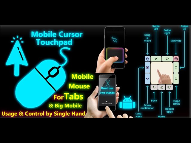 How to change mouse cursor in mobile otg? 