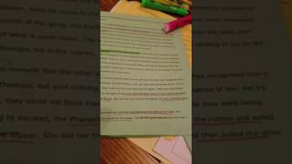 4th grade unit 3 ELA Task 1 Storyboard Chain of Events