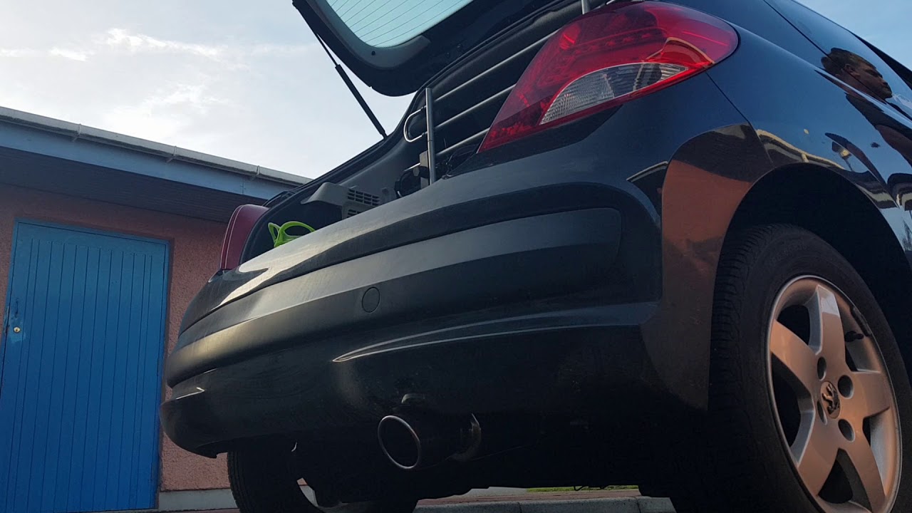 Peugeot 207 1.4 8v Universal sports back box YouTube