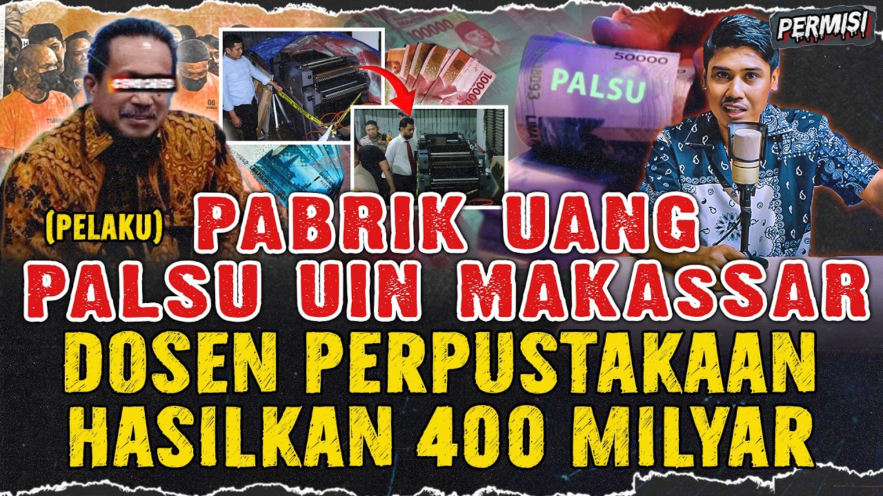 UANG PALSU DOSEN UIN ALAUDDIN MAKASSAR CETAK HINGGA MILYARAN RUPIAH !