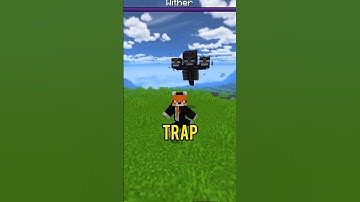 How To Make A Troll Trap in Minecraft. #shorts