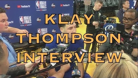 Partial KLAY interview: "I think the rest of the NBA