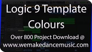 Progressive House Midi Music Production Template For Logig 9  - Colours By Mikas