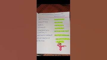 📍Formular ausfüllen📍#German #wortschatz #pflege #nurses #nursing #Ausbildung #fsj