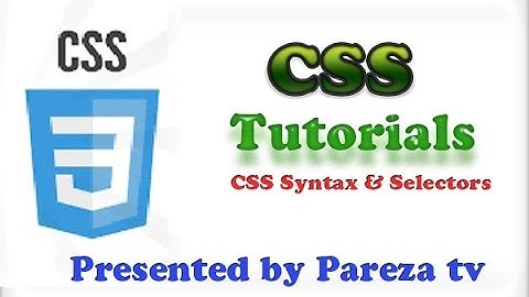 CSS Tutorial for Beginners 02 Syntax and Selectors-Urdu-Hindi
