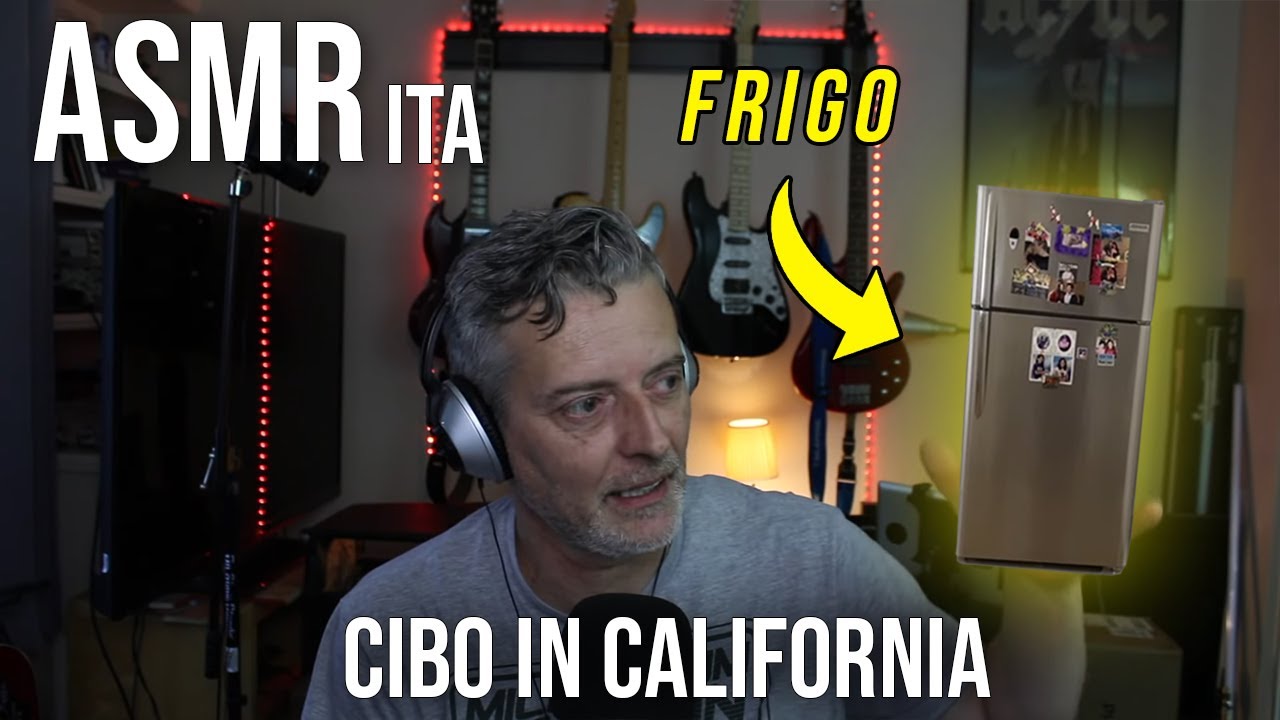 ASMR Italiano: Cibo in California - Esplorazione del Mio Frigo con voce per Dormire