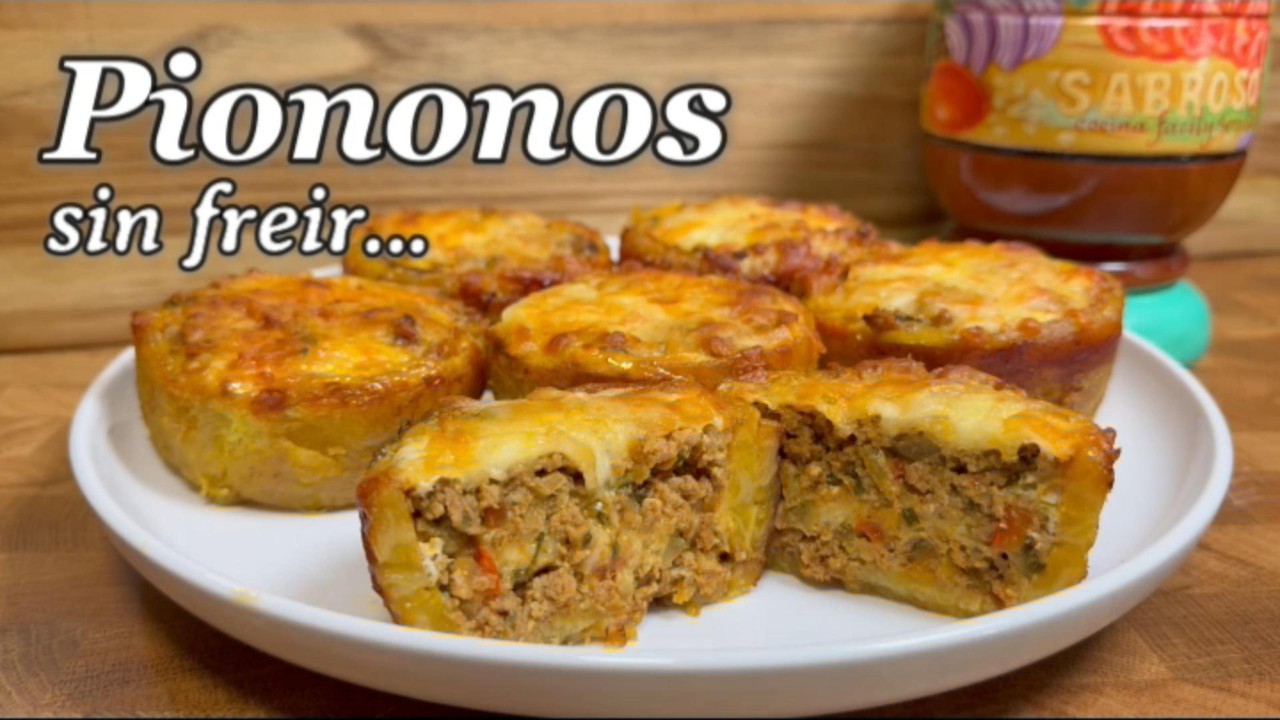 Piononos Puertorriqueños al horno - La alternativa saludable sin freír
