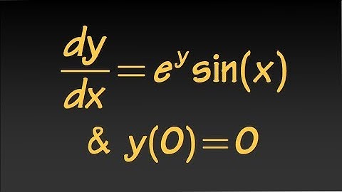 Separable Differential Equation, (initial value problem) Quiz solution