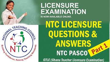 NTC QUESTIONS & ANSWERS #NTC PASCO #Licensure Pasco --- Part 1
