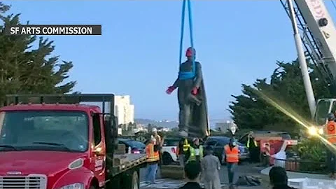 Christopher Columbus Statue Removed from Coit Towe...
