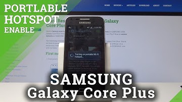 How to Create Portable Hotspot in SAMSUNG Galaxy Core Plus - Share Wi-Fi