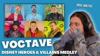 VOCTAVE Disney Heroes & Villains Medley | Vocal Coach Reaction (& Analysis) | Jennifer Glatzhofer