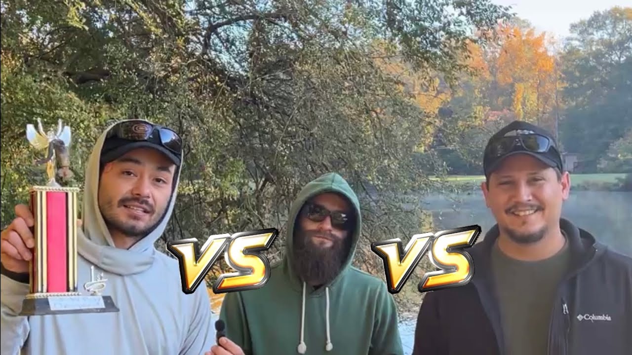 1v1v1 Bass Fishing Challenge!!! Fall Bass Fishing!!! Derby Day!!! ( worst thing ever )