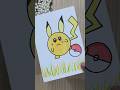 Pikachu cartoon drawing easy craft ideas for kids #shorts #ytshorts #viral #kids #trending #art #diy
