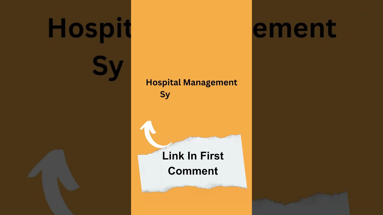 Hospital Management System Project | Class 12