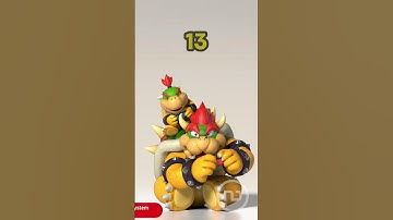 HOW OLD are BOWSER and BOWSER Jr? 🐢 #SuperMario #Shorts
