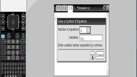 Solving Non Linear Systems with Ti Nspire CAS