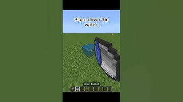 How to Break Water #shorts #minecraft #gaming #glitch