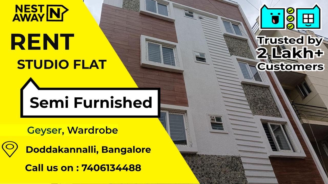 Studio Flat for rent in Bangalore Doddakannalli Men No Brokerage 7406134488 YouTube