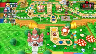 Mario Party 10 Mario Party #779 Rosalina vs Peach vs Toadette vs Toad Mushroom Park Master
