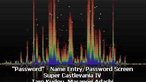 Password - Name Entry and Password Screen - Super Castlevania IV