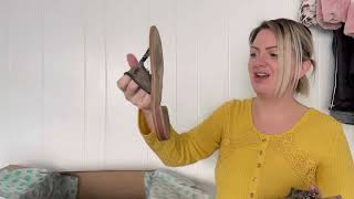 Thredup 15 Pair Shoes Mystery Box Haul Video #poshmark