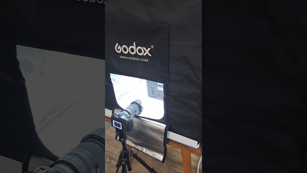 lightbox product shoot on location.  