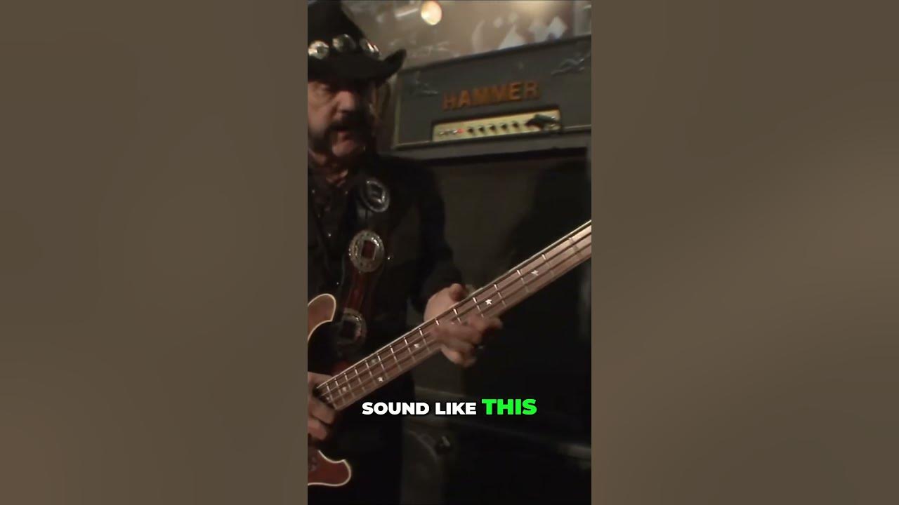 Lemmy On His Powerful Bass Tone #shorts #rockmusic
