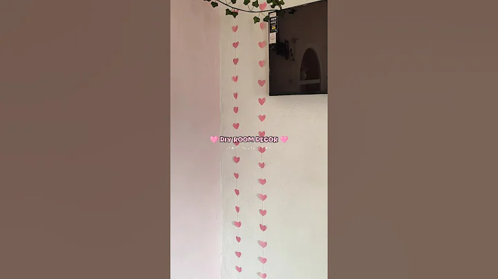 Diy Room Decor Idea 💗 || Aesthetic Room Decor #shorts #diy #art #decor #aesthetic thumbnail
