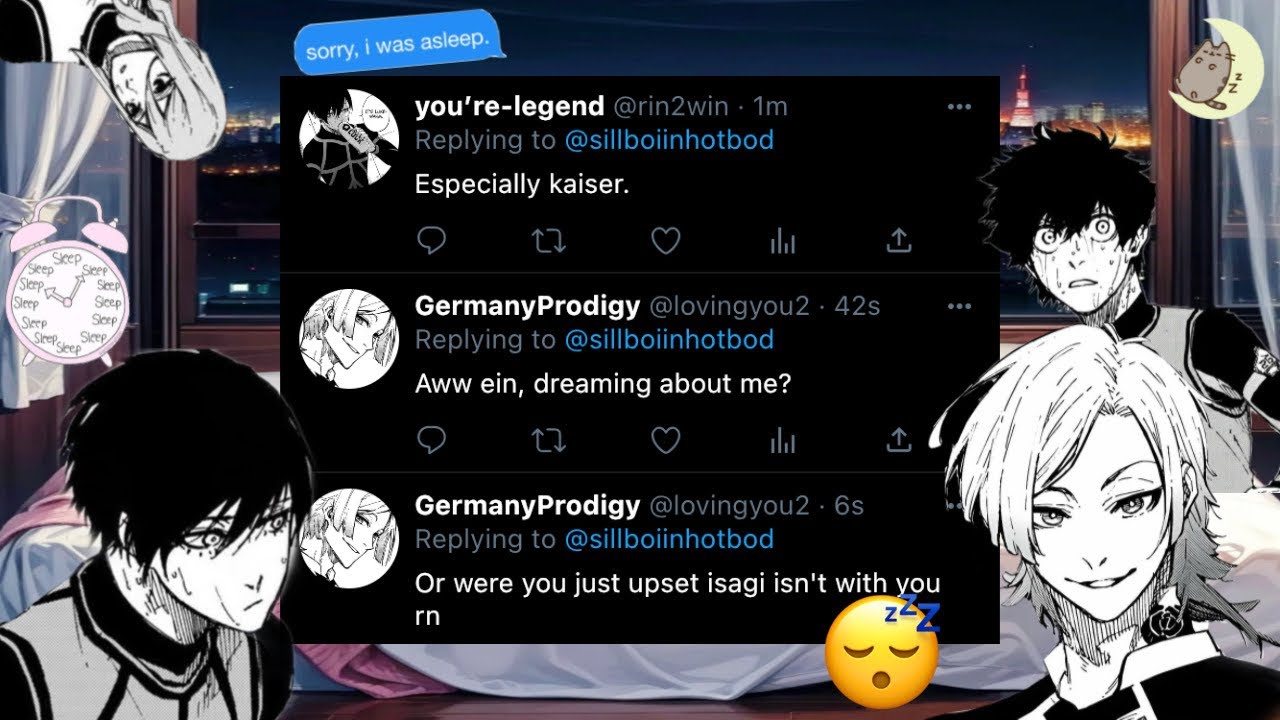 Watch BL Text: Ballers Who Can’t Sleep ||Blue Lock Boys in a Sleepover Group Chat ||Anime Text ||Blue Lock on YouTube Watch BL Text: Ballers Who Can’t Sleep ||Blue Lock Boys in a Sleepover Group Chat ||Anime Text ||Blue Lock on YouTube