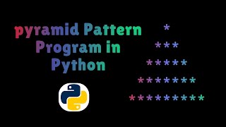 pyramid pattern program in python