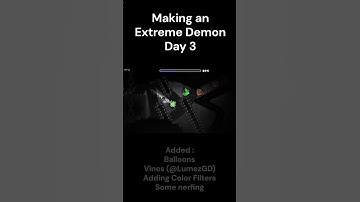 Making an Extreme Demon w/ deco Day 3 #geometrydash #gdupdate #gd #gddemon #gmd #shorts #gaming