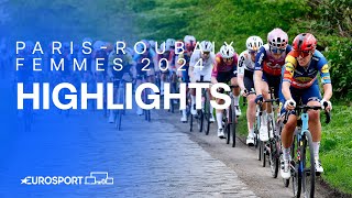DEVASTATING Final Sprint! 🤩 | Paris-Roubaix Femmes 2024 Race Highlights | Eurosport Cycling