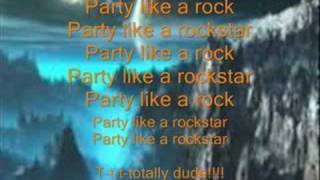 Party Like A Rockstar With Lyrics