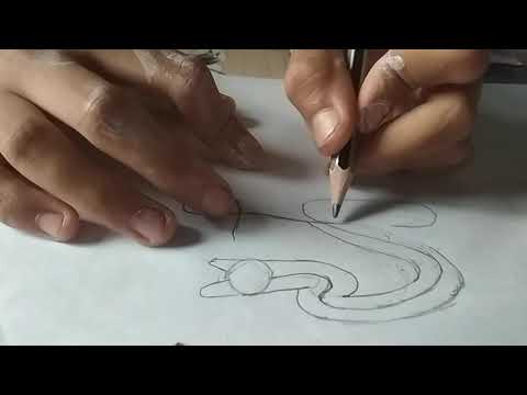 how to draw viper snake