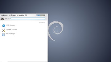Install Debian 7.8.0 amd64. KDE Desktop.