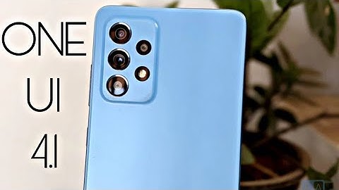 Samsung Galaxy A52 ONE UI 4.1 Official Update (RELEASED)