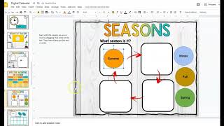 Digital Calendar Math Activities with Google Slides