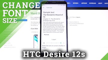 How to Change Text Size in HTC Desire 12s – Manage Font Size