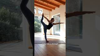 Don’t make this mistake with Dancer’s Pose #yogatips #yogaathome