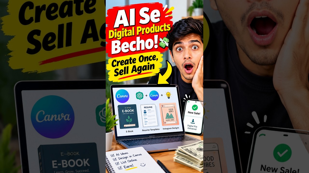 rewrite this title AI Se Digital Products Becho! 💸 Create Once, Sell Again #shorts #digital #ai rewrite this title AI Se Digital Products Becho! 💸 Create Once, Sell Again #shorts #digital #ai