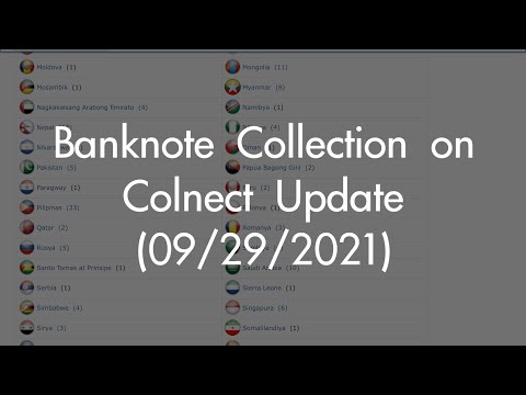 Banknote Collection on Colnect Update (09/29/2021)