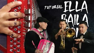 Ella baila Sola Acordeon tutorial