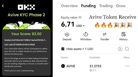 Avive Token Receive 🔥 🔥 🔥 How to Check Avive Token Okx Exchanges