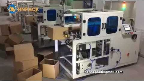 Hennopack double automatic high speed small box case erector work flow video